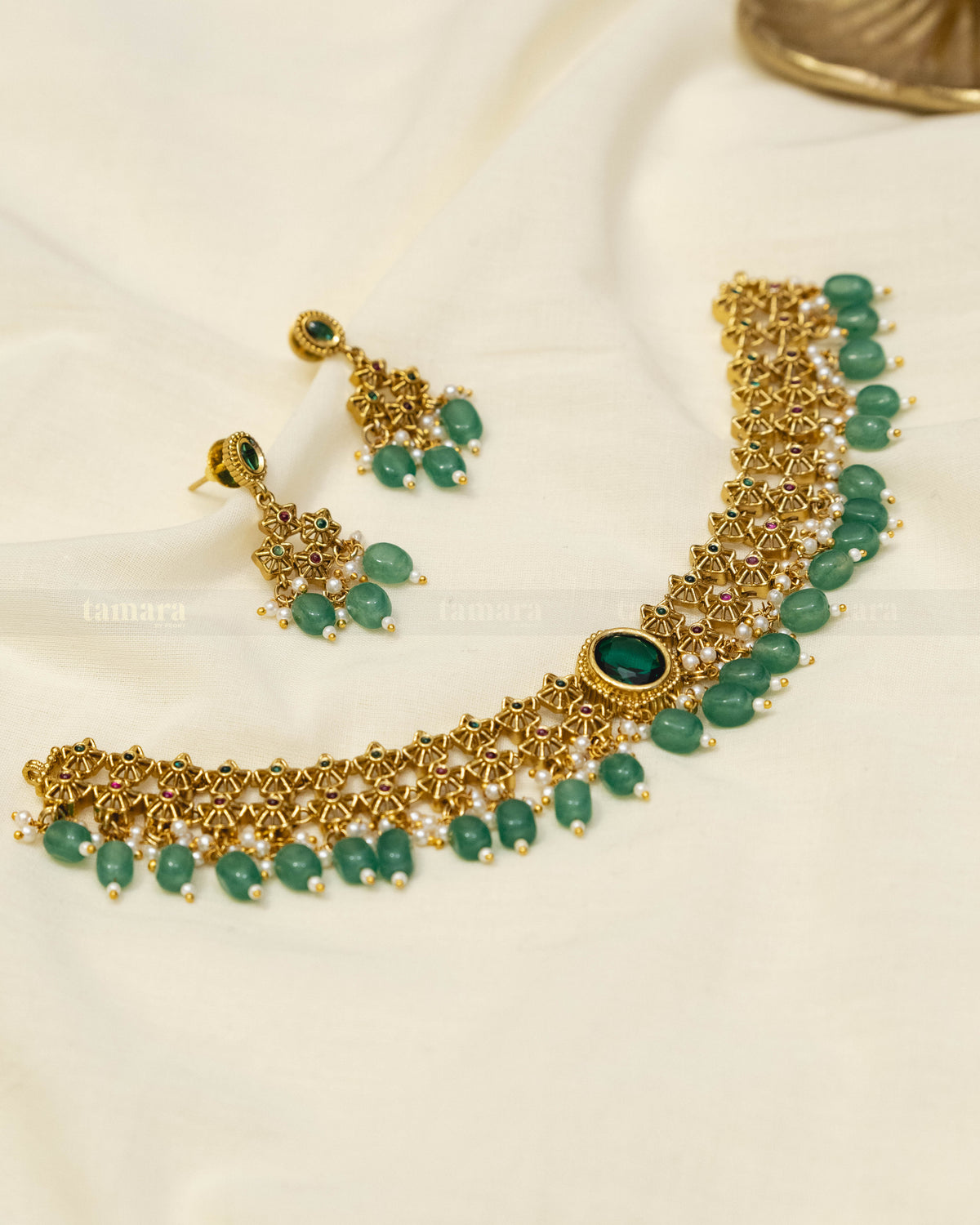 Emerald Necklace Set