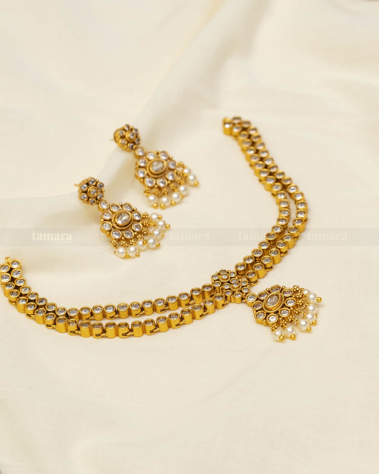 Double Layered Vintage Attigai Set - Small