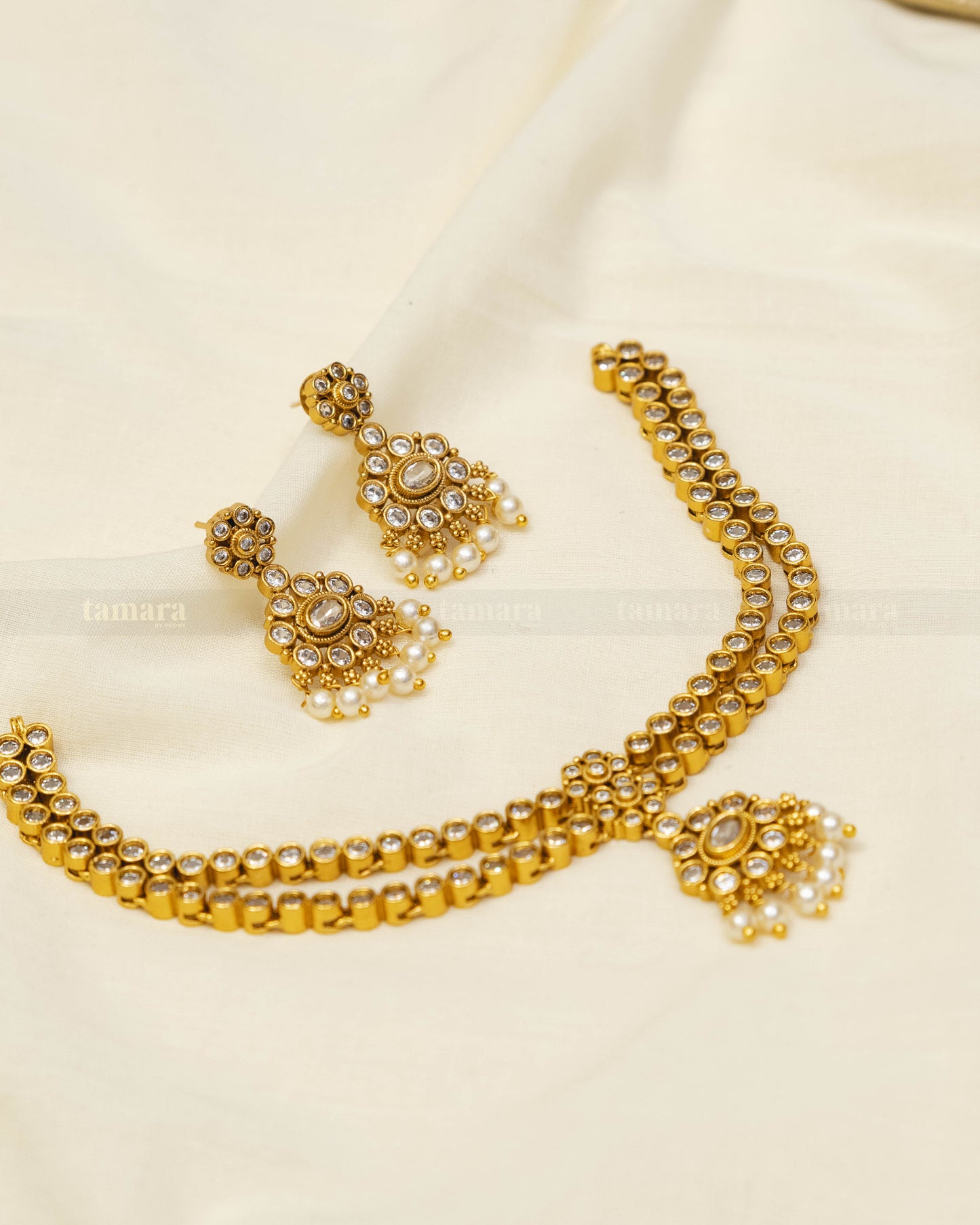 Double Layered Vintage Attigai Set - Small