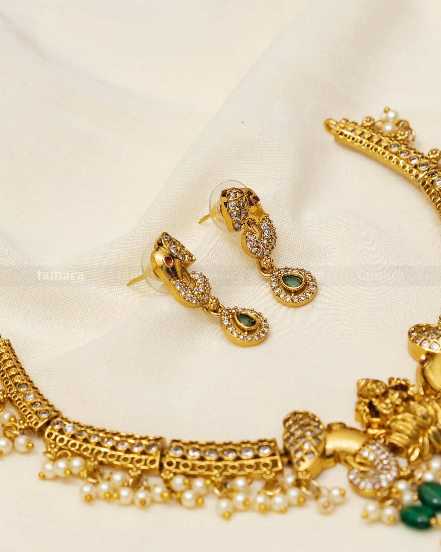 Gaja Lakshmi Necklace Set