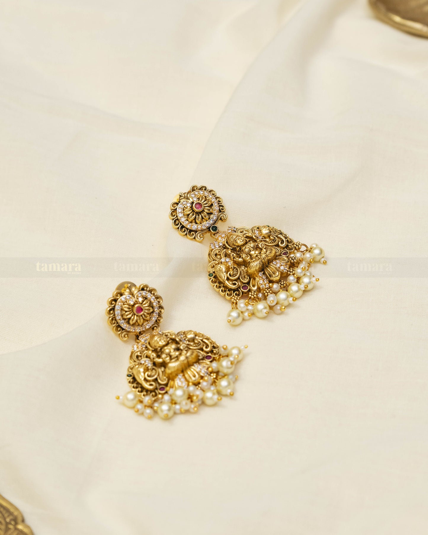 Lakshmi Pearl Earrings