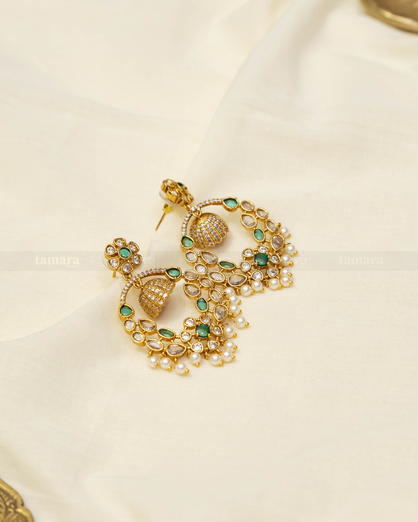 Zarina Earrings - Emerald