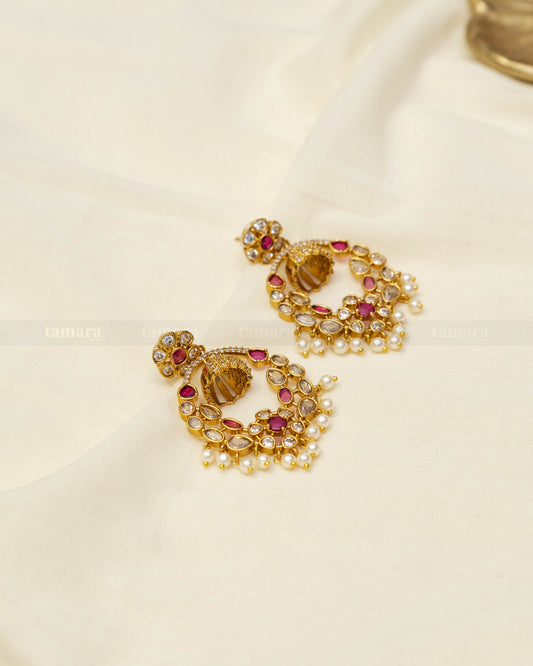 Zarina Earrings - Ruby