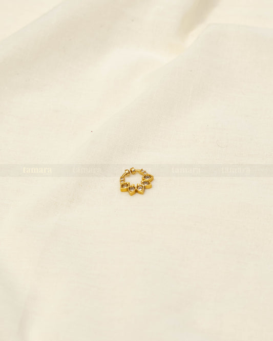 Studded Diya - White