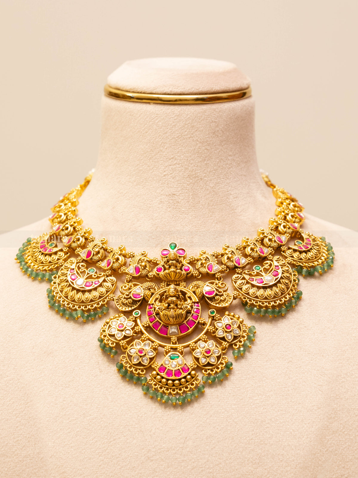 Jadau Lakshmi Necklace Set