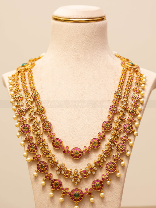 Three Layered Kemp Necklace Set