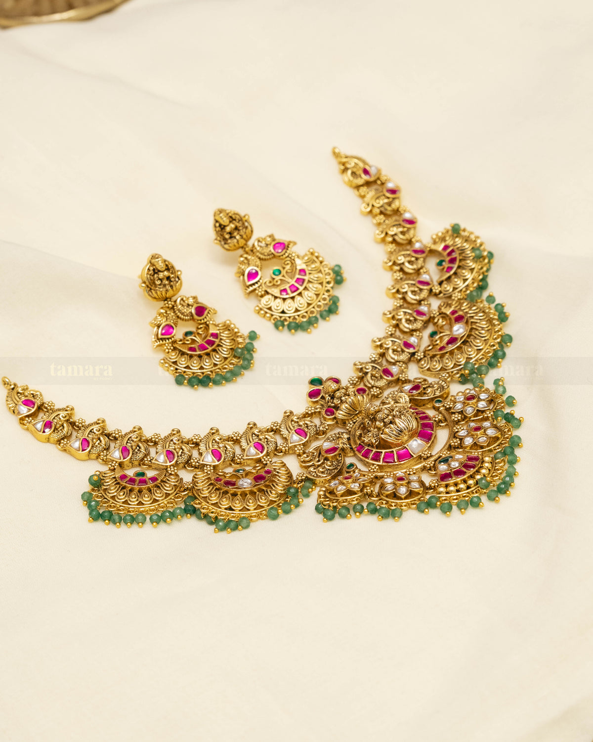 Jadau Lakshmi Necklace Set