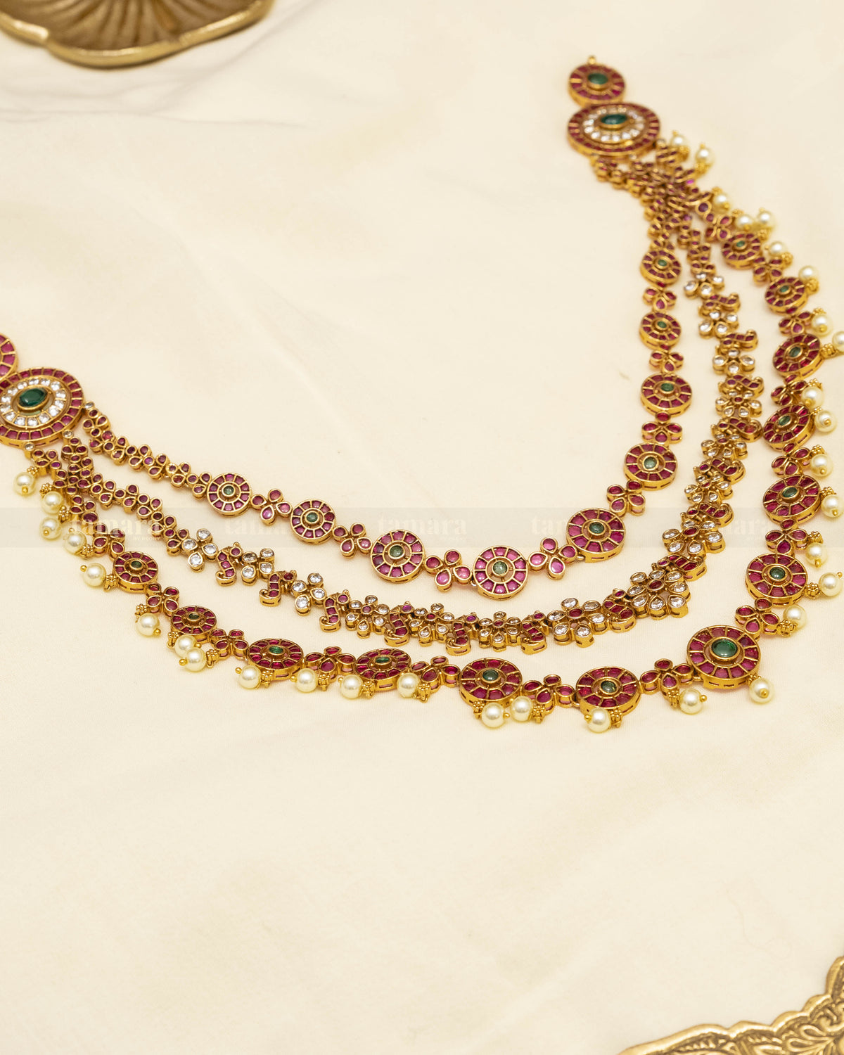 Three Layered Kemp Necklace Set