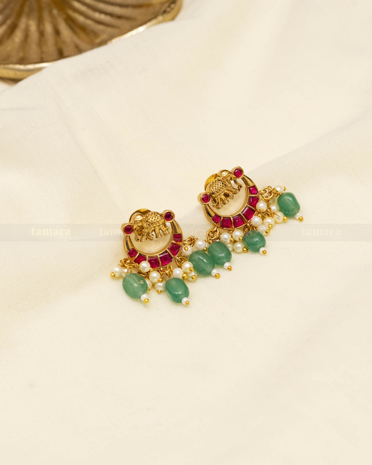 Jadau Hathi Earrings