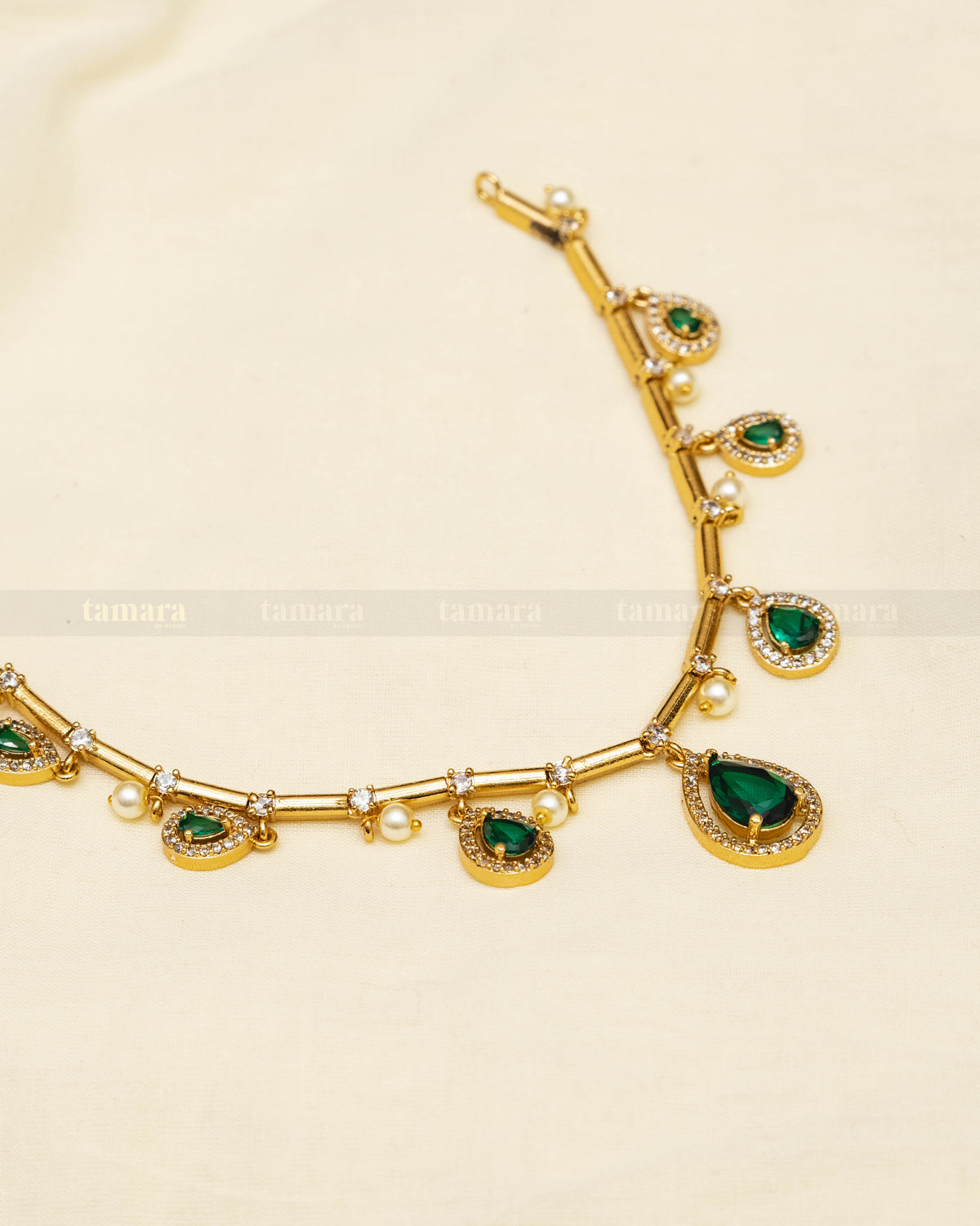 Drop Necklace Set - Emerald