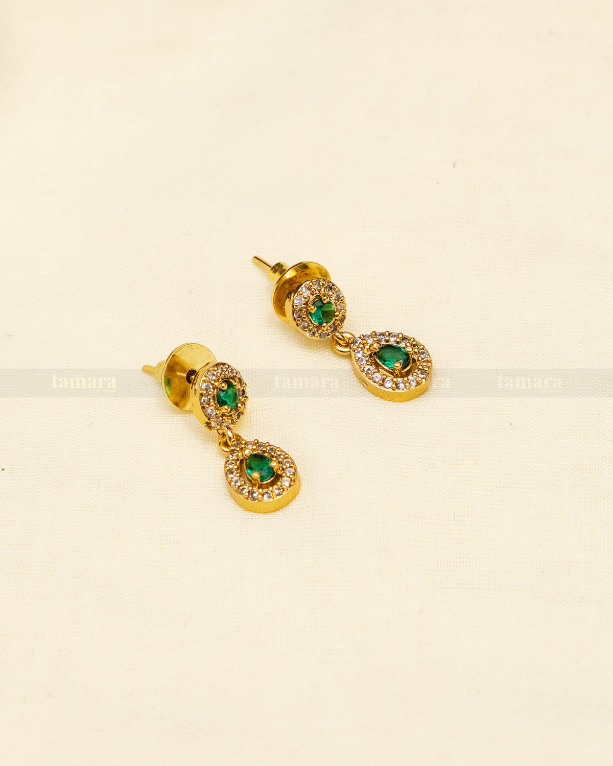 Drop Necklace Set - Emerald