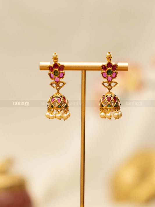 Kemp Floral Jhumka