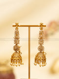 White Jhumka with Earchain