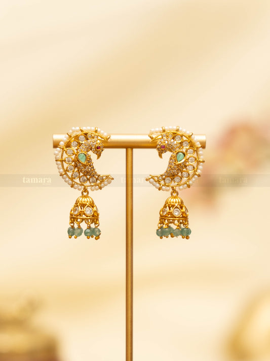 Studded Parrot Earrings