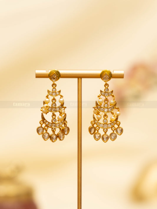Chand drop earrings