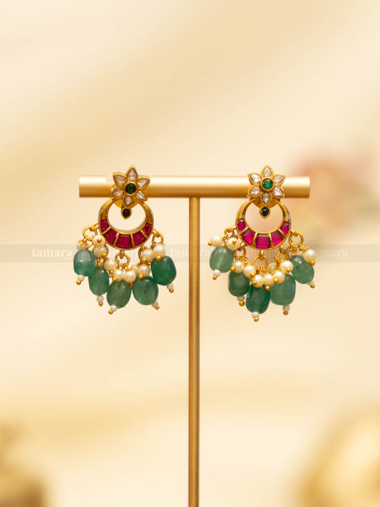 Jadau Floral Earrings