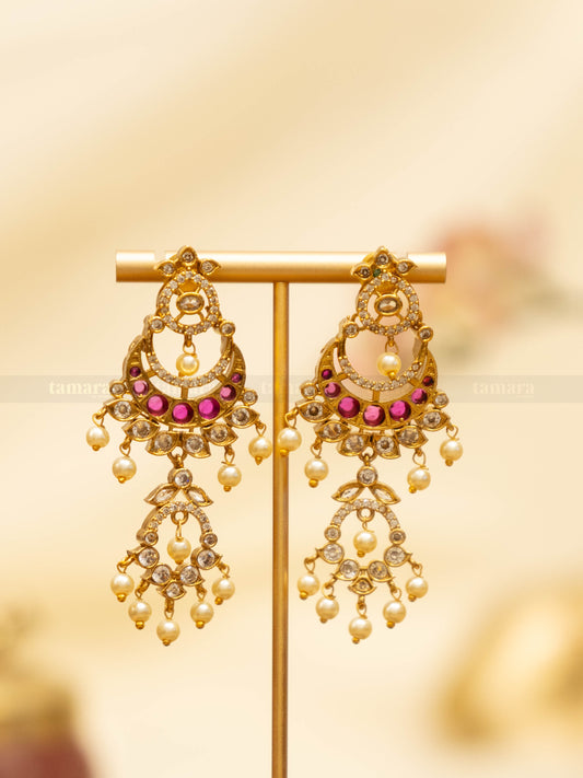 Ruby Pearl Chandbali