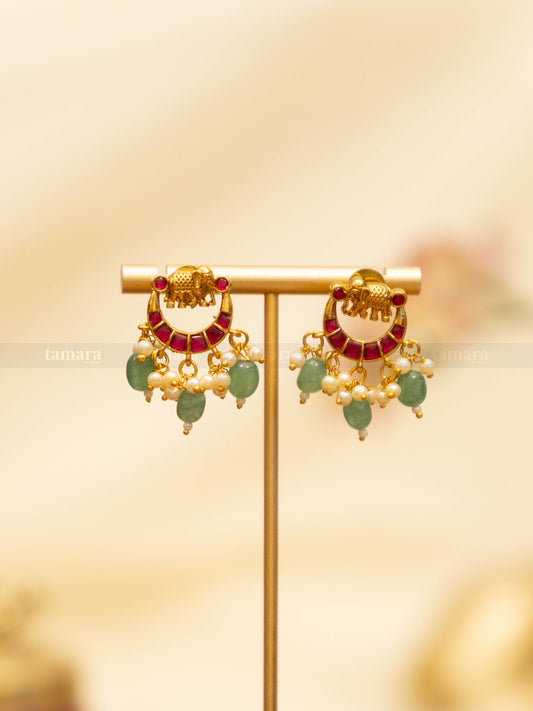 Jadau Hathi Earrings