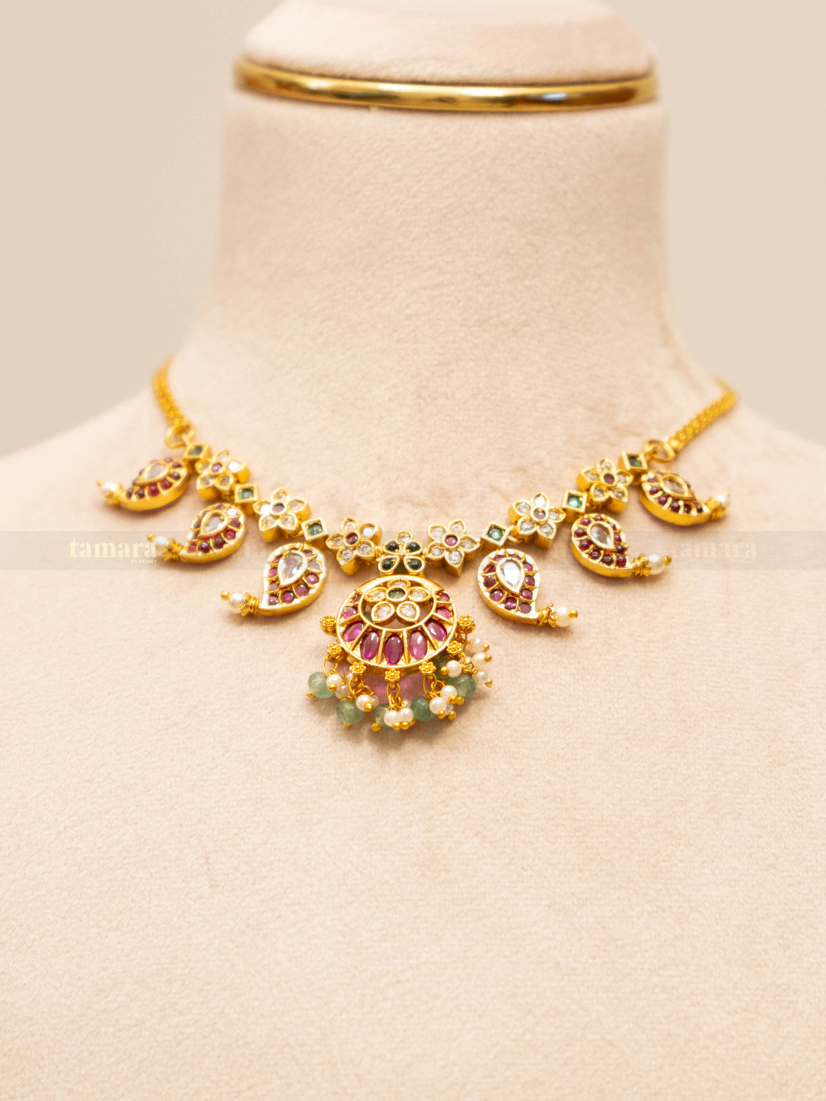 Mango Floral Necklace Set