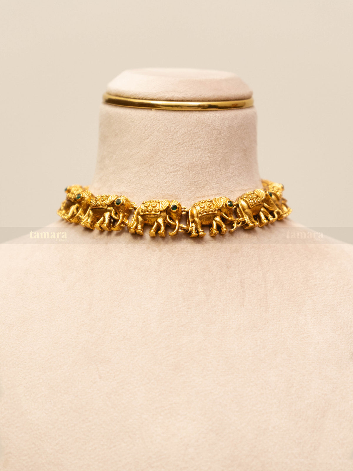 Gajaraj Necklace Set - Green