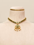 Mridula Necklace Set - Emerald