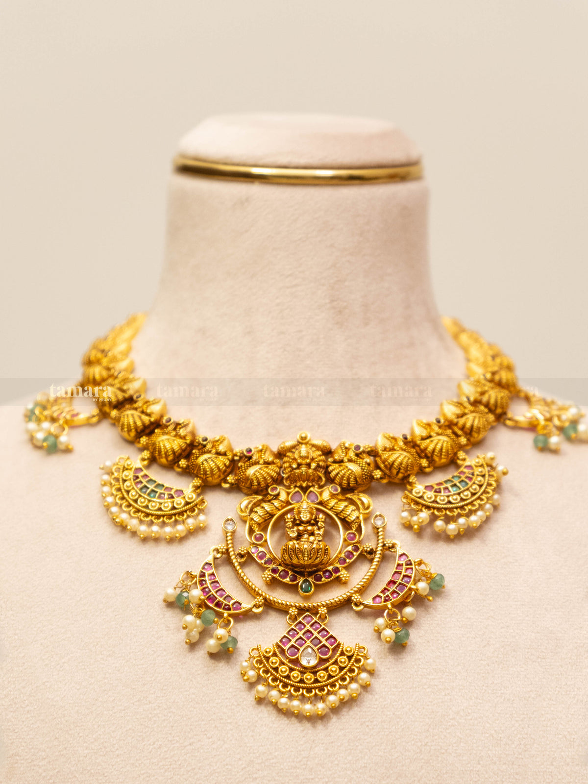 Lakshmi Mayura Necklace Set