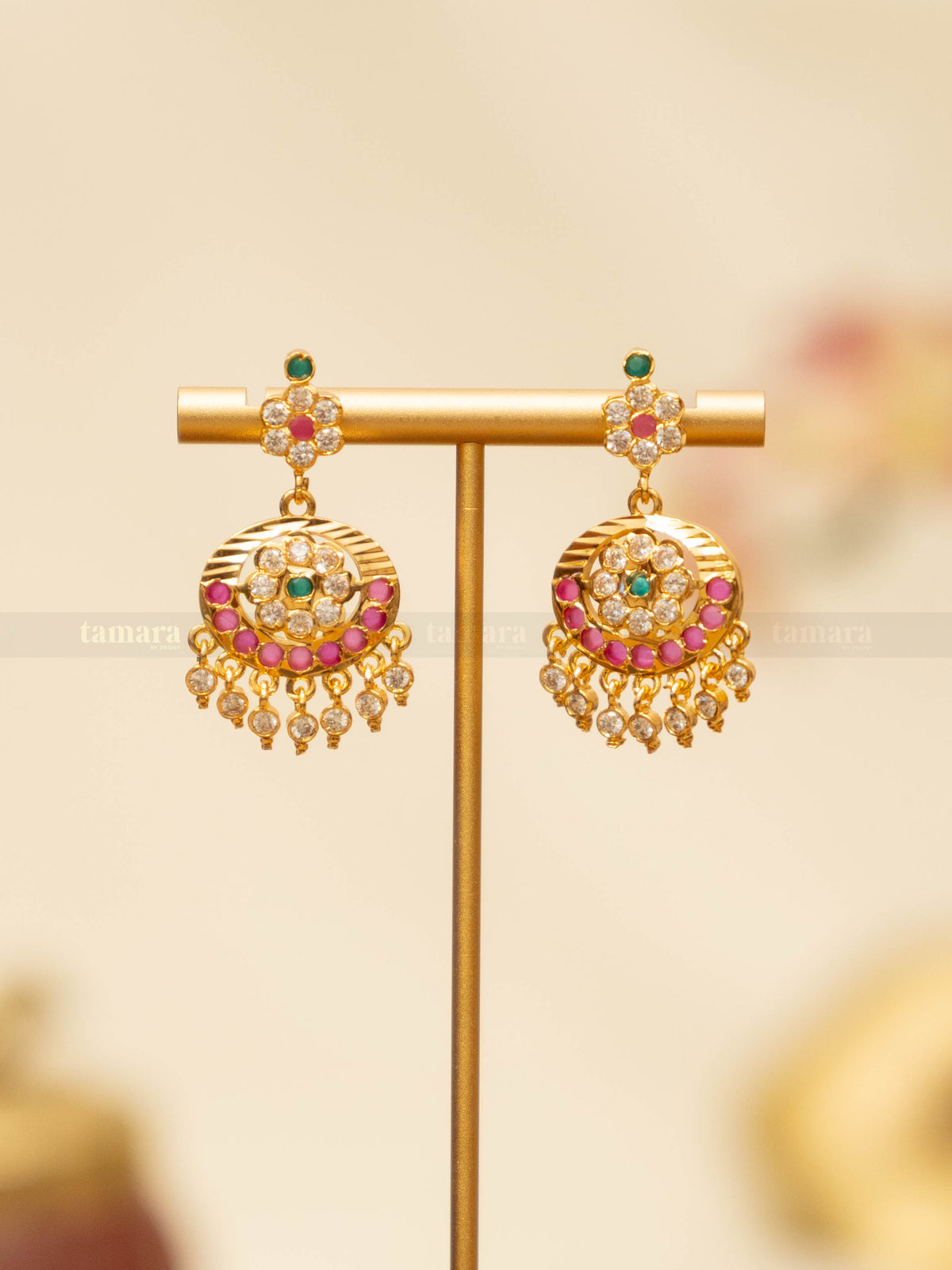 Double Layered Vintage Attigai Set - Multicolor