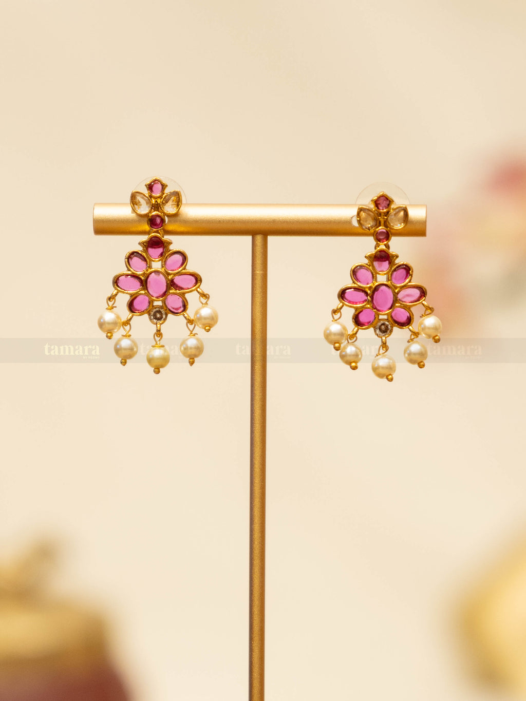 Mridula Necklace Set - Ruby