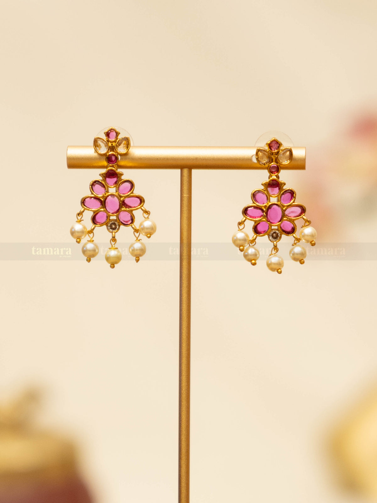 Mridula Necklace Set - Ruby