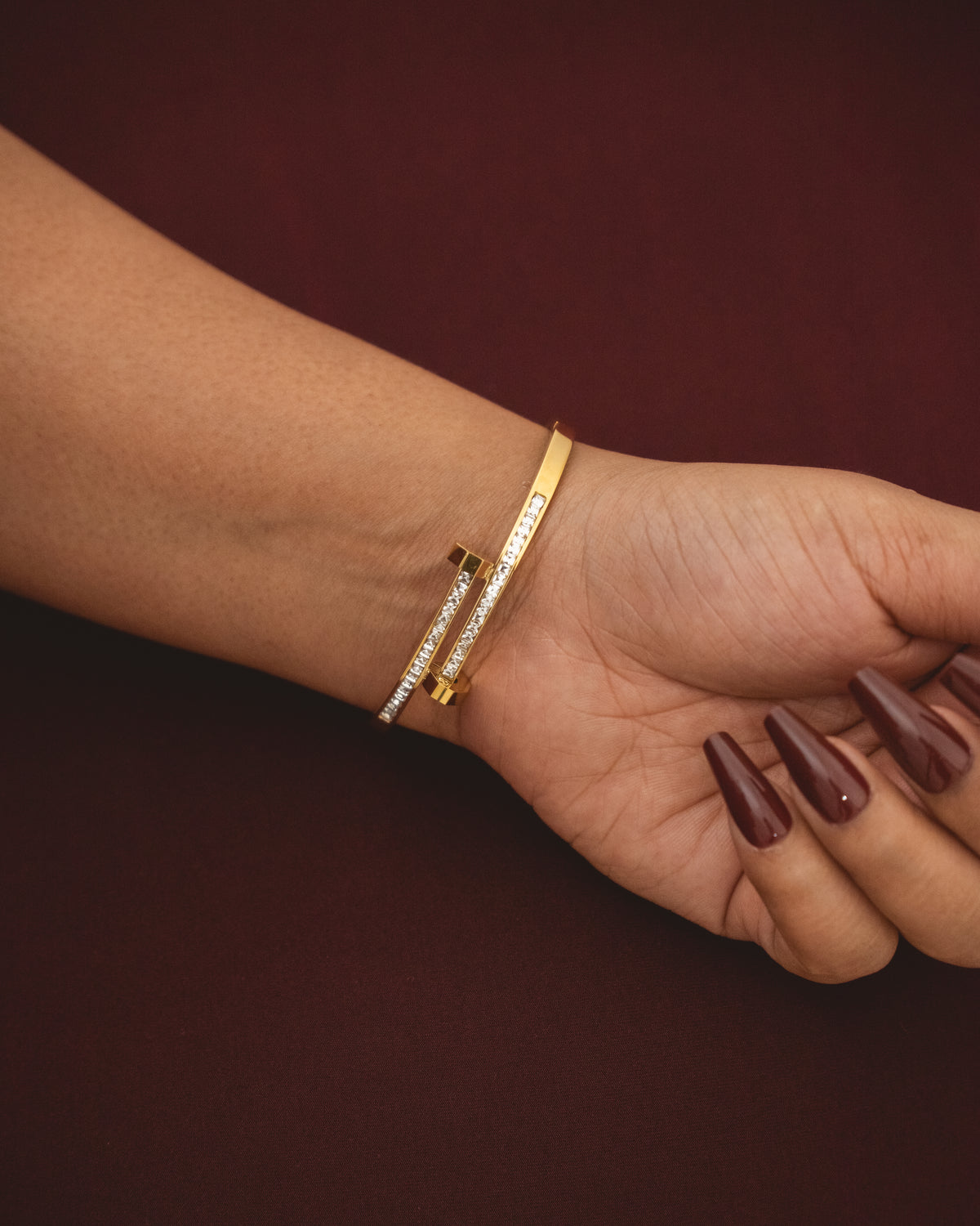Studded Embrace Cuff