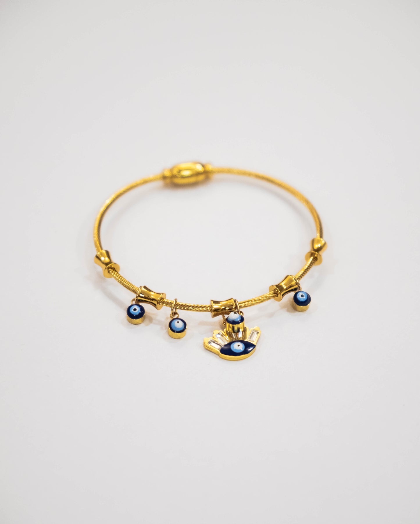 Evil Eye Charm Cuff