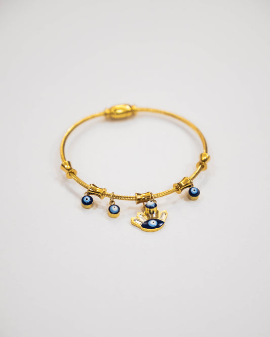 Evil Eye Charm Cuff