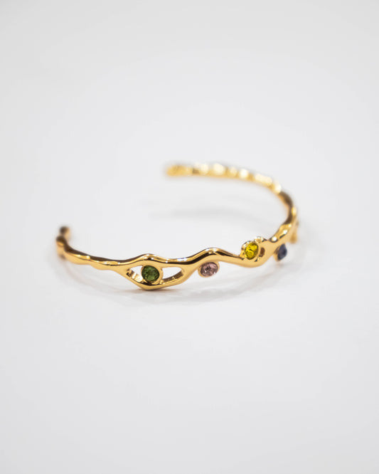 Multi-Colored Whispering Wave Cuff